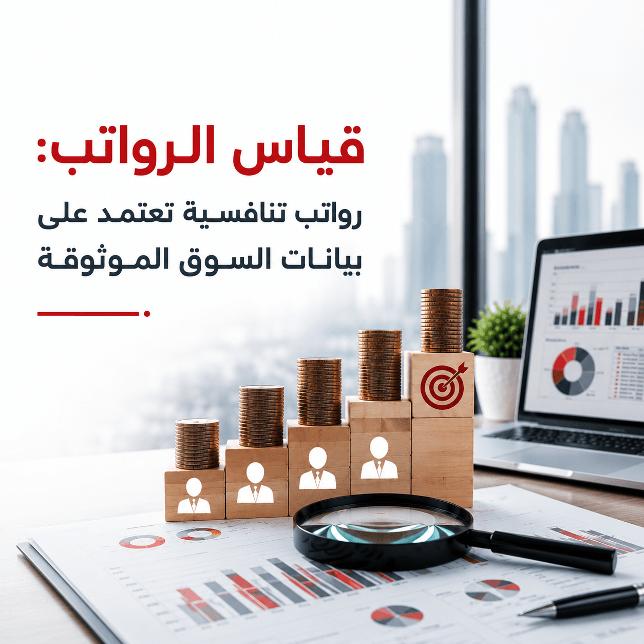 قياس الرواتب: رواتب تنافسية تعتمد على بيانات السوق الموثوقة